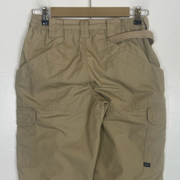 5.11 Tactical Women’s Cargo Pants Size 4 Tan Law Enforcement Workwear Straight - Picture 4 of 11